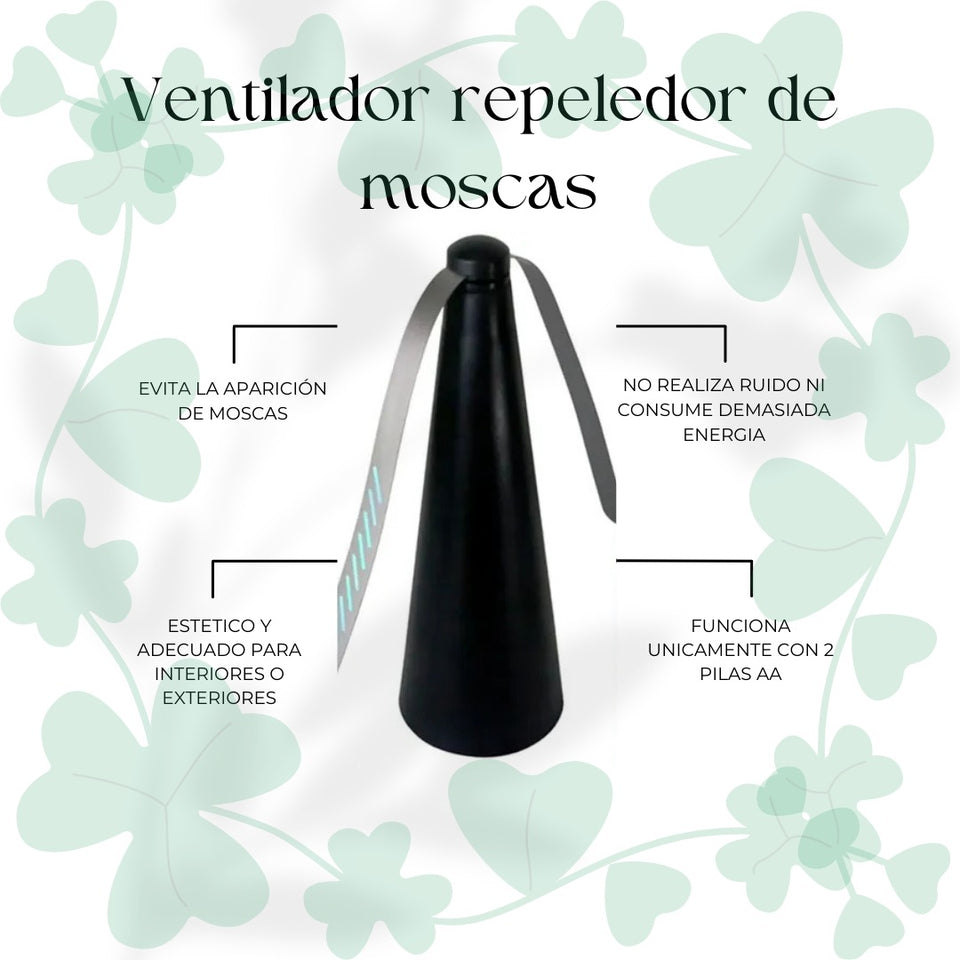 VENTILADOR REPELENTE DE MOSCAS PORTÁTIL